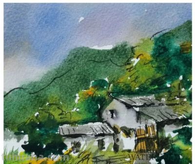 丁寺钟｜湖畔青澜·首届全国青年水彩画作品邀请展特邀艺术家 - 图画吧TUHUABA