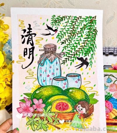 41张清明节主题儿童绘画和手抄报，值得收藏 - 今日头条