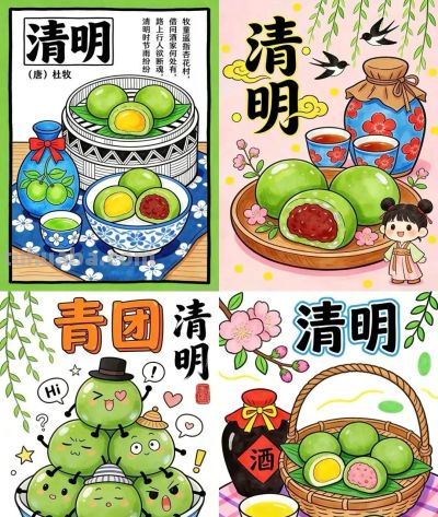 41张清明节主题儿童绘画和手抄报，值得收藏 - 图画吧TUHUABA