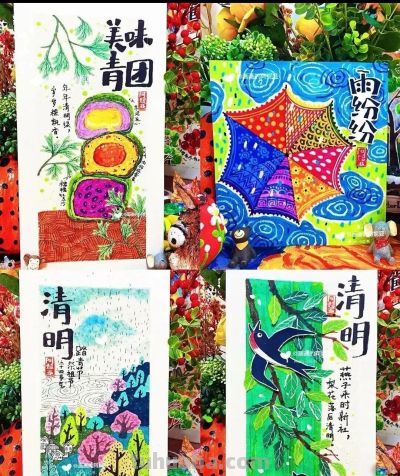 41张清明节主题儿童绘画和手抄报，值得收藏 - 图画吧TUHUABA