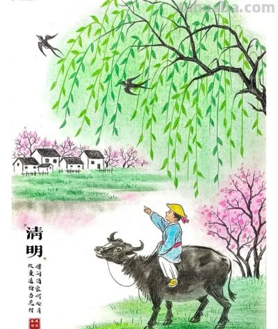 41张清明节主题儿童绘画和手抄报，值得收藏 - 图画吧TUHUABA