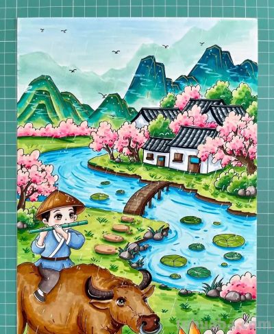 41张清明节主题儿童绘画和手抄报，值得收藏 - 图画吧TUHUABA