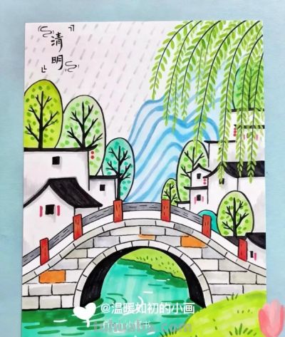 41张清明节主题儿童绘画和手抄报，值得收藏 - 图画吧TUHUABA