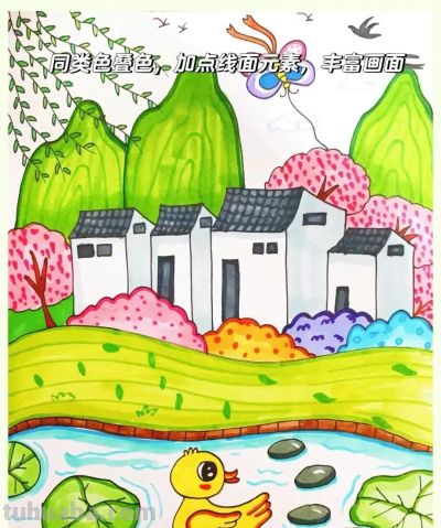 41张清明节主题儿童绘画和手抄报，值得收藏 - 图画吧TUHUABA