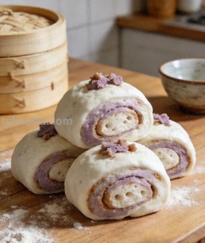 在家自制芋头馒头卷，暄软香甜，零失败教程，大人孩子都爱吃 - 今日头条