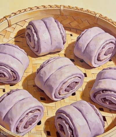 在家自制芋头馒头卷，暄软香甜，零失败教程，大人孩子都爱吃 - 图画吧TUHUABA