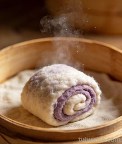 在家自制芋头馒头卷，暄软香甜，零失败教程，大人孩子都爱吃 - 图画吧TUHUABA