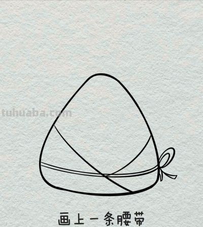 简笔画每日更新之卡通粽子 - 图画吧TUHUABA