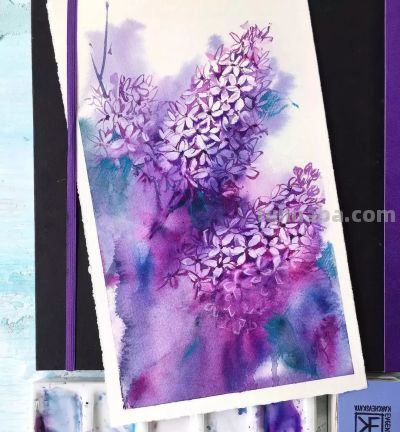 美哭的水彩画，感受春天的绚烂！ - 图画吧TUHUABA