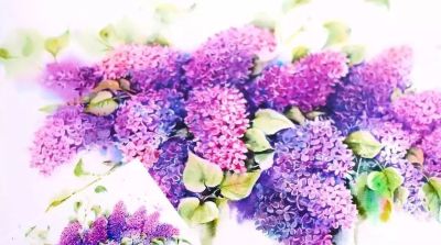 美哭的水彩画，感受春天的绚烂！ - 图画吧TUHUABA