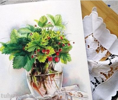 美哭的水彩画，感受春天的绚烂！ - 图画吧TUHUABA