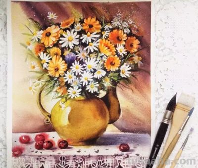 美哭的水彩画，感受春天的绚烂！ - 图画吧TUHUABA