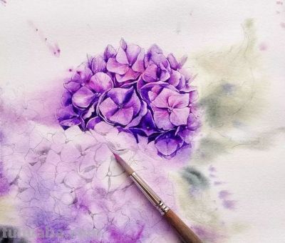 美哭的水彩画，感受春天的绚烂！ - 图画吧TUHUABA