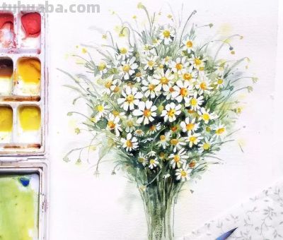 美哭的水彩画，感受春天的绚烂！ - 图画吧TUHUABA