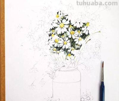 美哭的水彩画，感受春天的绚烂！ - 图画吧TUHUABA