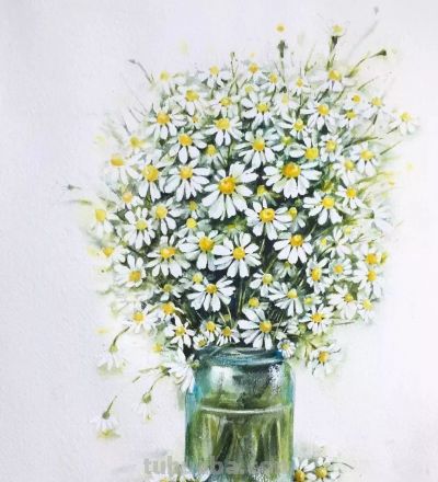 美哭的水彩画，感受春天的绚烂！ - 图画吧TUHUABA