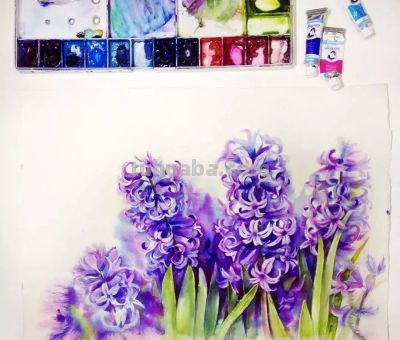 美哭的水彩画，感受春天的绚烂！ - 图画吧TUHUABA