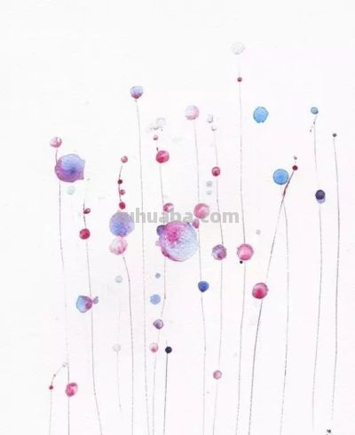 美哭的水彩画，感受春天的绚烂！ - 图画吧TUHUABA