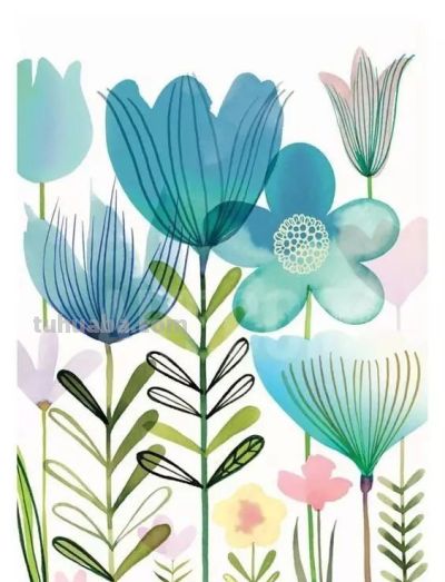 美哭的水彩画，感受春天的绚烂！ - 图画吧TUHUABA