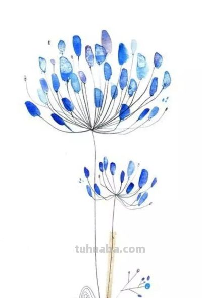 美哭的水彩画，感受春天的绚烂！ - 图画吧TUHUABA