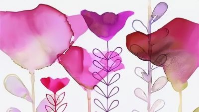 美哭的水彩画，感受春天的绚烂！ - 图画吧TUHUABA