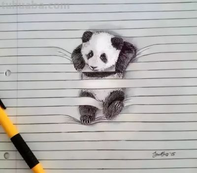 一组疯狂的3D铅笔画！ - 图画吧TUHUABA