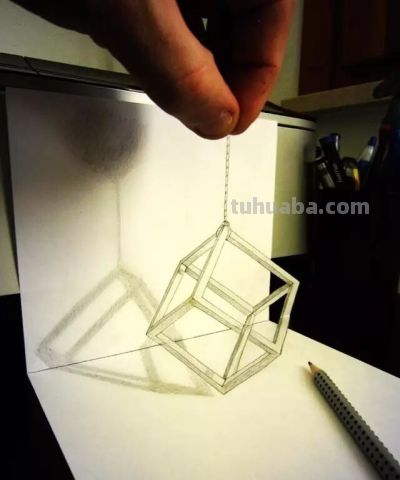 一组疯狂的3D铅笔画！ - 图画吧TUHUABA