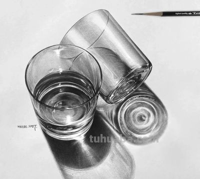 质感很强的素描作品！ - 图画吧TUHUABA