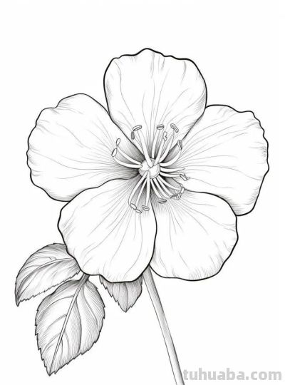 够你画30天！花卉的手绘线稿 - 图画吧TUHUABA