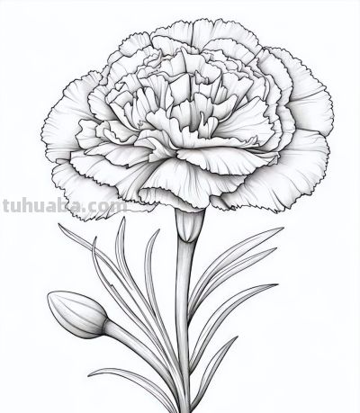 够你画30天！花卉的手绘线稿 - 图画吧TUHUABA