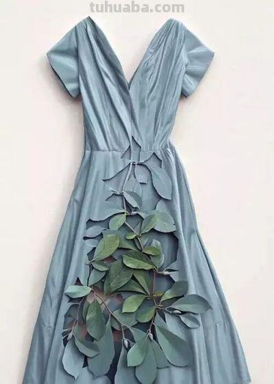 这么漂亮的衣服，竟然没看出来是木雕！ - 图画吧TUHUABA