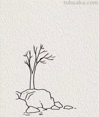 海日升帆远 猫石共清闲丨画个简笔画分享 - 图画吧TUHUABA