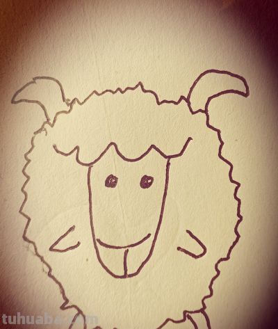 简笔画|懒羊羊，追寻生活中的另一种温良 - 图画吧TUHUABA