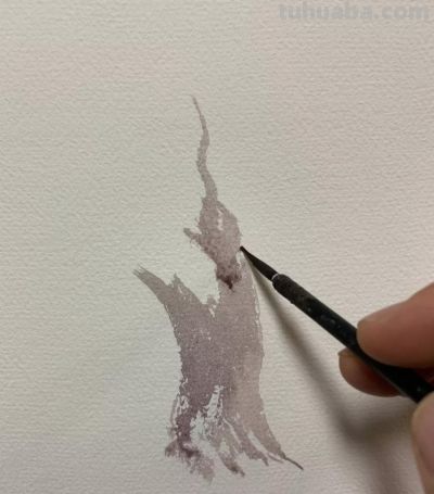 教程：一棵枯树的画法 - 图画吧TUHUABA