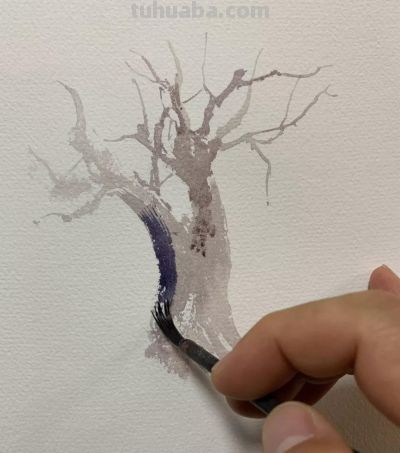 教程：一棵枯树的画法 - 图画吧TUHUABA
