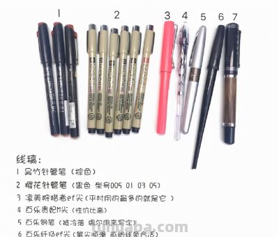 95后美女教你画钢笔淡彩，张张都是精品，构图和配色超棒 - 图画吧TUHUABA