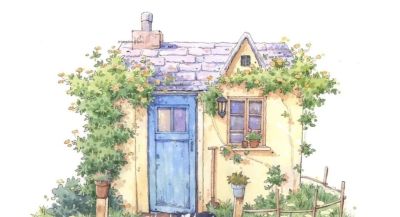 95后美女教你画钢笔淡彩，张张都是精品，构图和配色超棒 - 图画吧TUHUABA