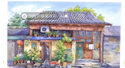 95后美女教你画钢笔淡彩，张张都是精品，构图和配色超棒 - 图画吧TUHUABA