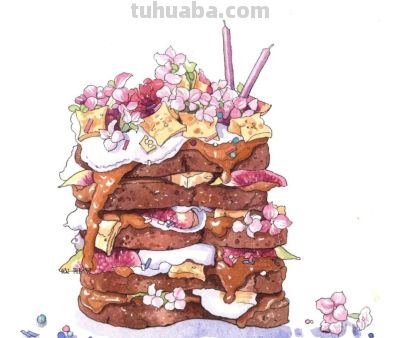 95后美女教你画钢笔淡彩，张张都是精品，构图和配色超棒 - 图画吧TUHUABA