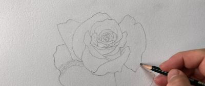 适合零基础学习，46步教你画一朵水彩红玫瑰 - 图画吧TUHUABA