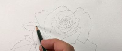 适合零基础学习，46步教你画一朵水彩红玫瑰 - 图画吧TUHUABA