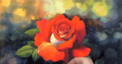 适合零基础学习，46步教你画一朵水彩红玫瑰 - 图画吧TUHUABA