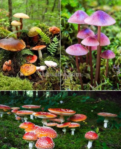 儿童画教程｜水彩笔绘画课程《一丛五彩的小蘑菇》 - 图画吧TUHUABA