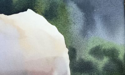 适合零基础小白临摹学习，超详细水彩石头教程 - 图画吧TUHUABA