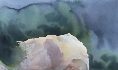 适合零基础小白临摹学习，超详细水彩石头教程 - 图画吧TUHUABA