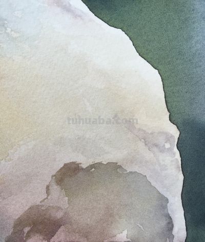 适合零基础小白临摹学习，超详细水彩石头教程 - 图画吧TUHUABA