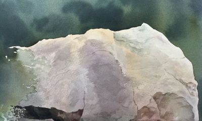 适合零基础小白临摹学习，超详细水彩石头教程 - 图画吧TUHUABA