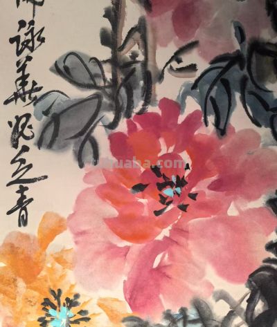 金石入画 彩韵流芳——吴昌硕《水彩花卉八条屏》 - 图画吧TUHUABA