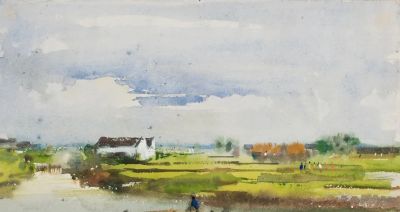 杭鸣时水彩笔下的江南很诗意！很美！ - 图画吧TUHUABA