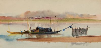 杭鸣时水彩笔下的江南很诗意！很美！ - 图画吧TUHUABA